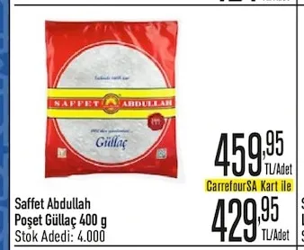 Saffet Abdullah Poşet Güllaç 400 G