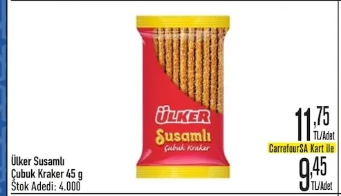 Ülker Susamlı Çubuk Kraker 45 G
