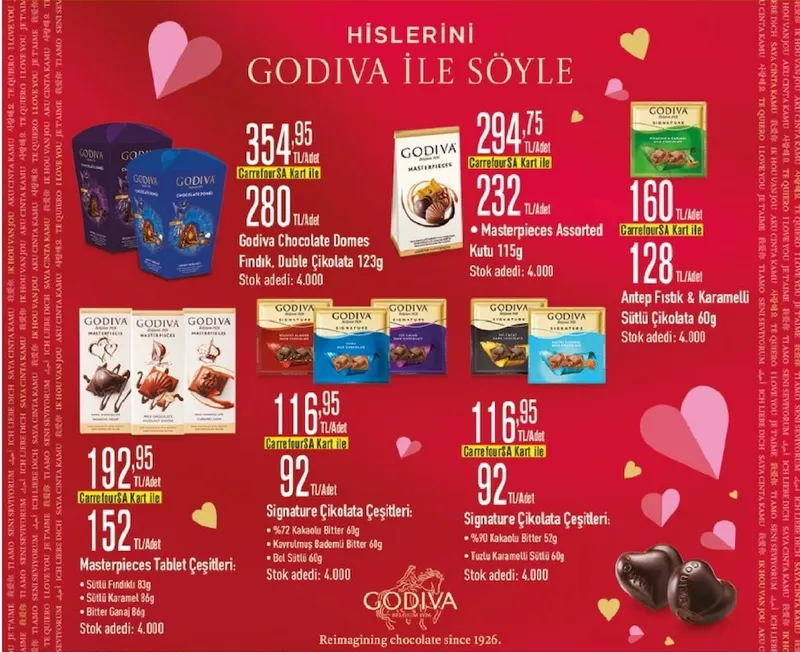 Godiva Chocolate Domes Fındık, Duble Çikolata 123G