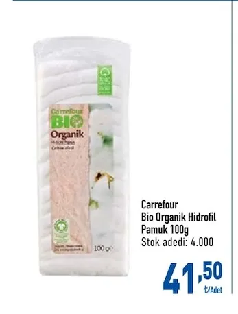 Carrefour Bio Organik Hidrofil Pamuk 100G
