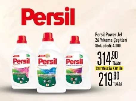 Persil Power Jel 26 Yıkama Çeşitleri