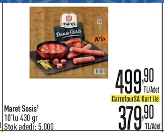 Maret Sosis 10'Lu 430 Gr