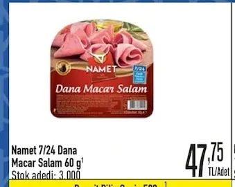 Namet 7/24 Dana Macar Salam 60 G
