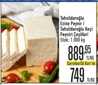 Tahsildaroğlu Ezine Peynir / Tahsildaroğlu Keçi Peyniri Çeşitleri