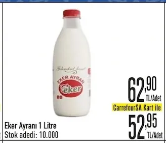 Eker Ayranı 1 Litre