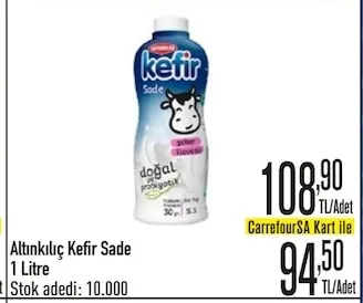 Altınkılıç Kefir Sade 1 Litre