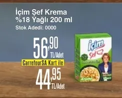İçim Şef Krema %18 Yağlı 200 Ml