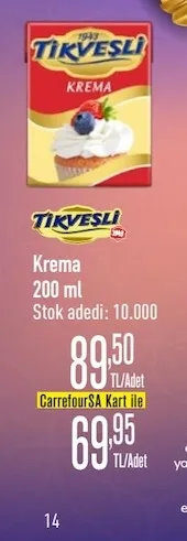 Ti̇Kveşli̇ Krema 200 Ml