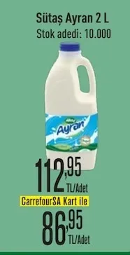 Sütaş Ayran 2 L