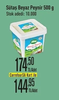 Sütaş Beyaz Peynir 500 G