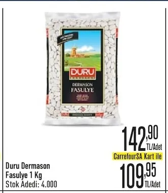 Duru Dermason Fasulye 1 Kg