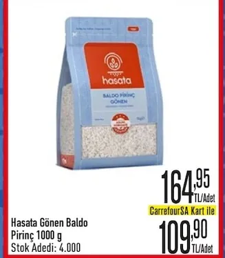 Hasata Gönen Baldo Pirinç 1000 G