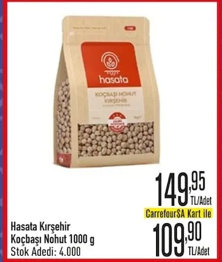 Hasata Kırşehir Koçbaşı Nohut 1000 G