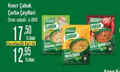 Knorr Çabuk Çorba Çeşitleri