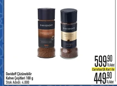 Davidoff Çözünebilir Kahve Çeşitleri 100 G