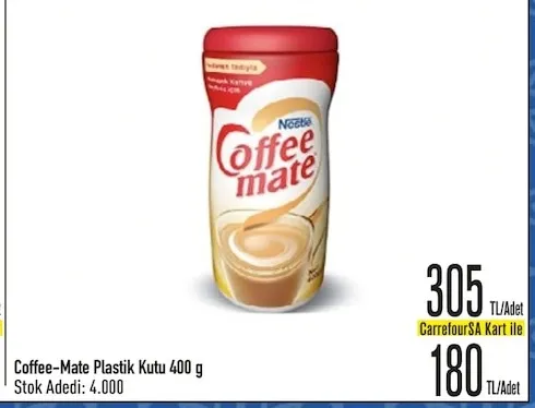Coffee-Mate Plastik Kutu 400 G