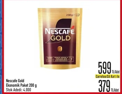 Nescafe Gold Ekonomik Paket 200 G