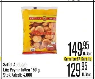 Saffet Abdullah Lüks Peynir Tatlısı 150 G
