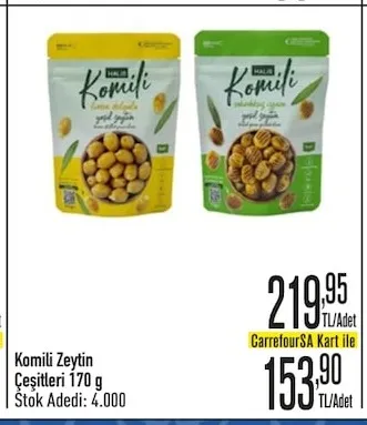 Komili Zeytin Çeşitleri 170 G