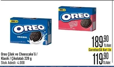 Oreo Çilek Ve Cheesecake'Li / Klasik / Çikolatalı 228 G