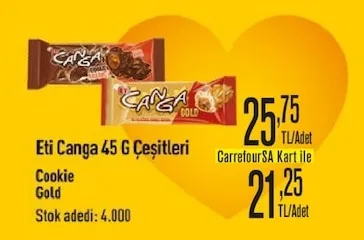 Eti Canga 45 G Çeşitleri
