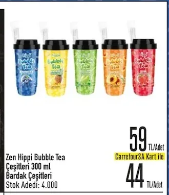 Zen Hippie Bubble Tea Çeşitleri 300 Ml Bardak Çeşitleri