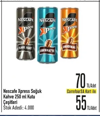Nescafe Xpress Soğuk Kahve 250 Ml Kutu Çeşitleri