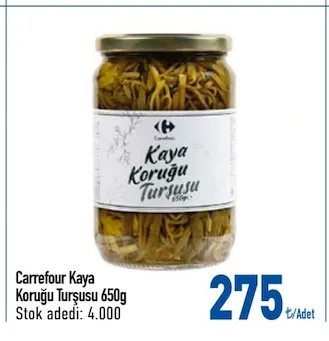 Carrefour Kaya Koruğu Turşusu 650G