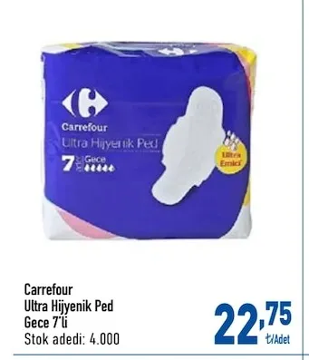 Carrefour Ultra Hijyenik Ped Gece 7'Li