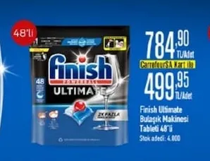 Finish Ultimate Bulaşık Makinesi Tableti 48'Li