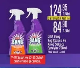Cillit Bang Yağ Çözücü Ve Kireç Sökücü Spreyler 750Ml
