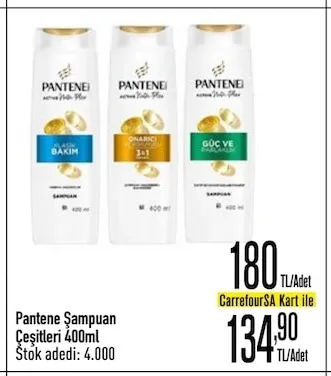 Pantene Şampuan Çeşitleri 400Ml