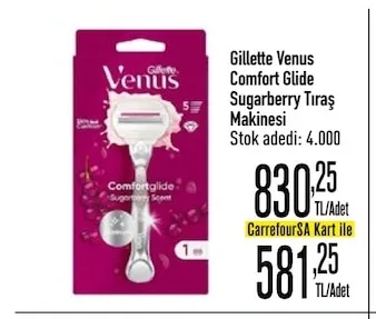 Gillette Venus Comfort Glide Sugarberry Tıraş Makinesi