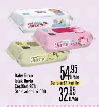 Baby Turco Islak Havlu Çeşitleri 90'Lı