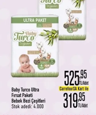 Baby Turco Ultra Fırsat Paketi Bebek Bezi Çeşitleri