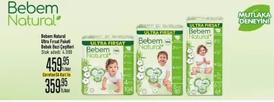 Bebem Natural Ultra Fırsat Paketi Bebek Bezi Çeşitleri
