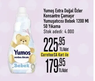 Yumoş Extra Doğal Özler Konsantre Çamaşır Yumuşatıcısı Bebek 1200 Ml