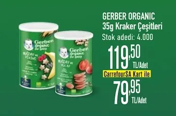 Gerber Organic 35G Kraker Çeşitleri