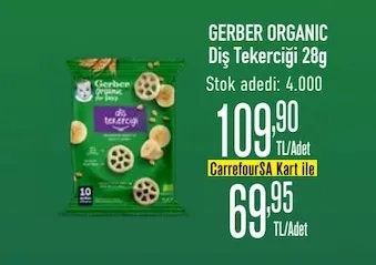 Gerber Organic Diş Tekerciği 28G