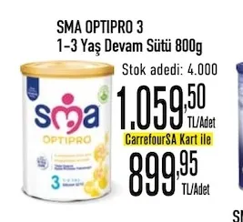 Sma Optipro 3 1-3 Yaş Devam Sütü 800G