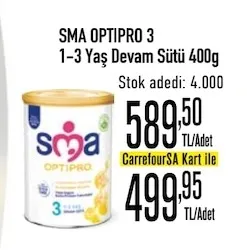 Sma Optipro 3 1-3 Yaş Devam Sütü 400G