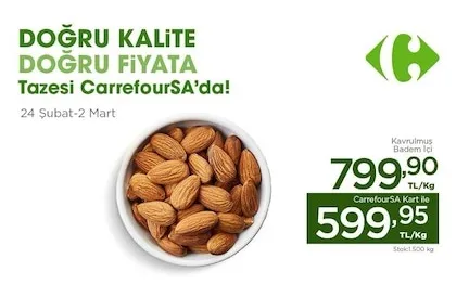 Kavrulmuş Badem İçi