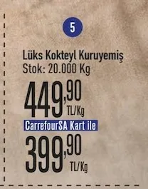 Lüks Kokteyl Kuruyemiş