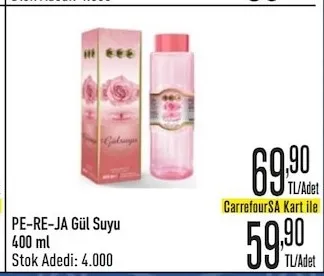 Pe-Re-Ja Gül Suyu 400 Ml