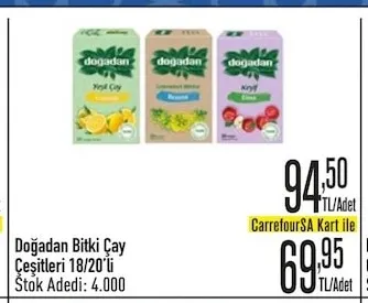 Doğadan Bitki Çay Çeşitleri 18/20'Li