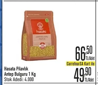 Hasata Pilavlık Antep Bulguru 1 Kg