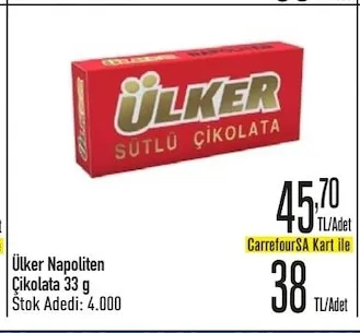 Ülker Napoliten Çikolata 33 G