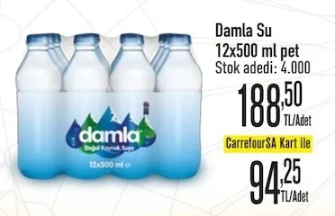 Damla Su 12X500 Ml Pet