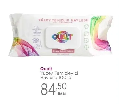 Qualt Yüzey Temizleyici Havlusu 100'Lü