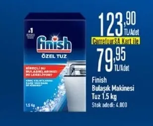 Finish Bulaşık Makinesi Tuzu 1,5 Kg